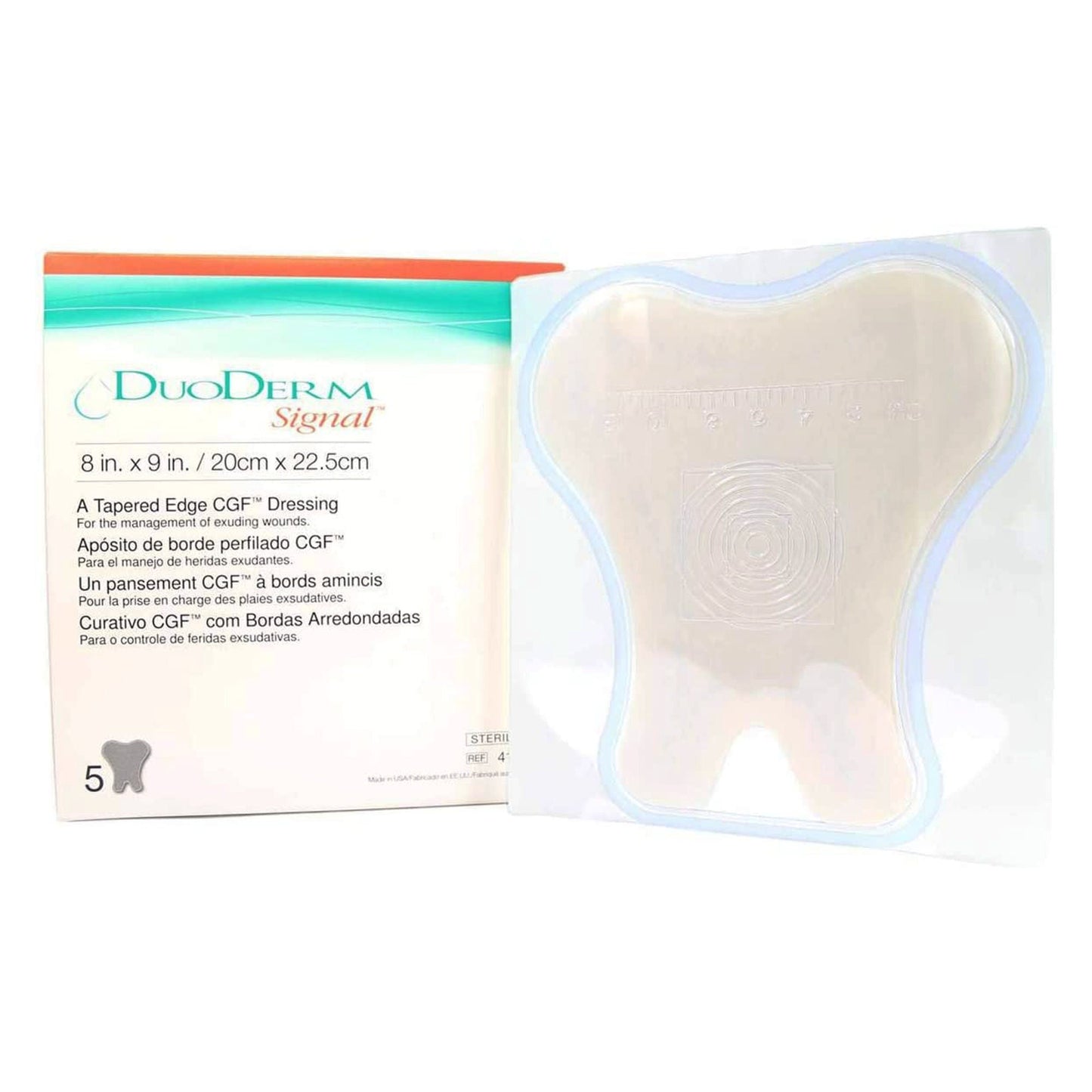 DuoDERM Signal CGF Hydrocolloid Dressing 8 x 9 Inch Sacral Sterile