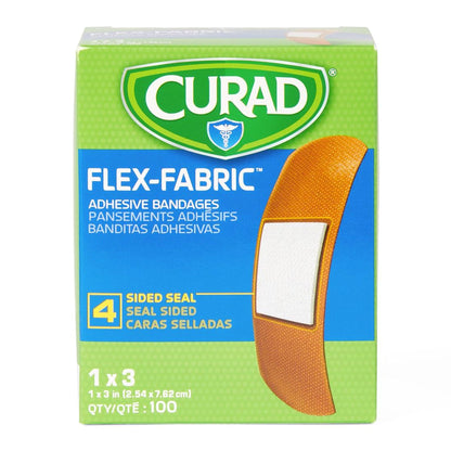 Comfort Cloth Fabric Adhesive Strip 1 x 3 Inch Sterile Tan Bandage