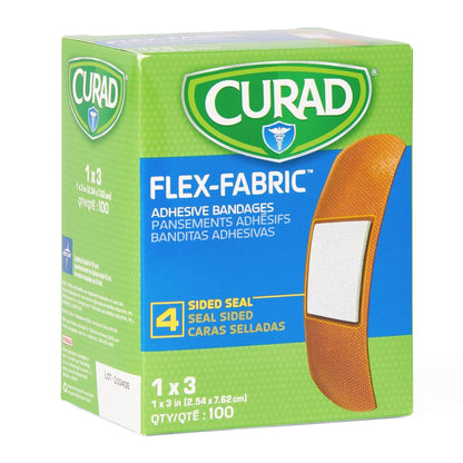 Comfort Cloth Fabric Adhesive Strip 1 x 3 Inch Sterile Tan Bandage