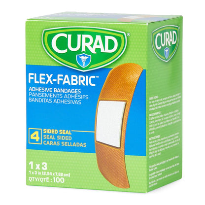 Comfort Cloth Fabric Adhesive Strip 1 x 3 Inch Sterile Tan Bandage