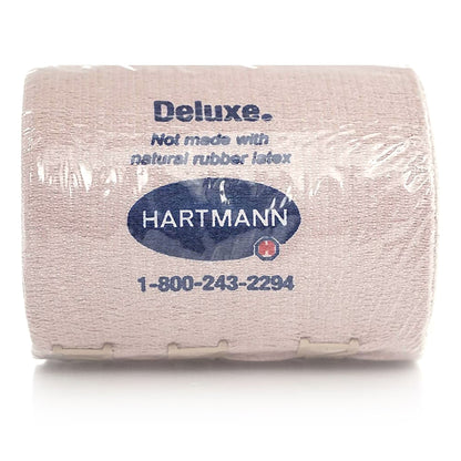 Deluxe LF Elastic Bandage 4 Inch x 5-1/2 Yard NonSterile Standard Compression with Clip Closure