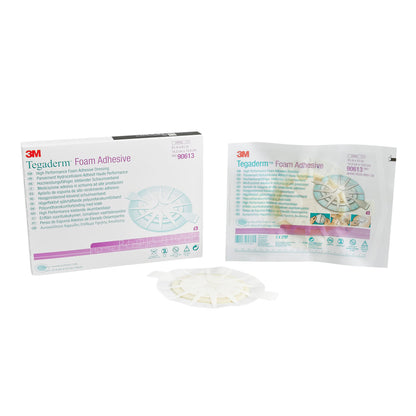 3M Tegaderm High Performance Foam Dressing 5-5/8 x 6-1/8 Inch Oval Sterile