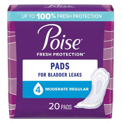 Bladder Control Pad Poise Fresh Protection 10.47 Inch