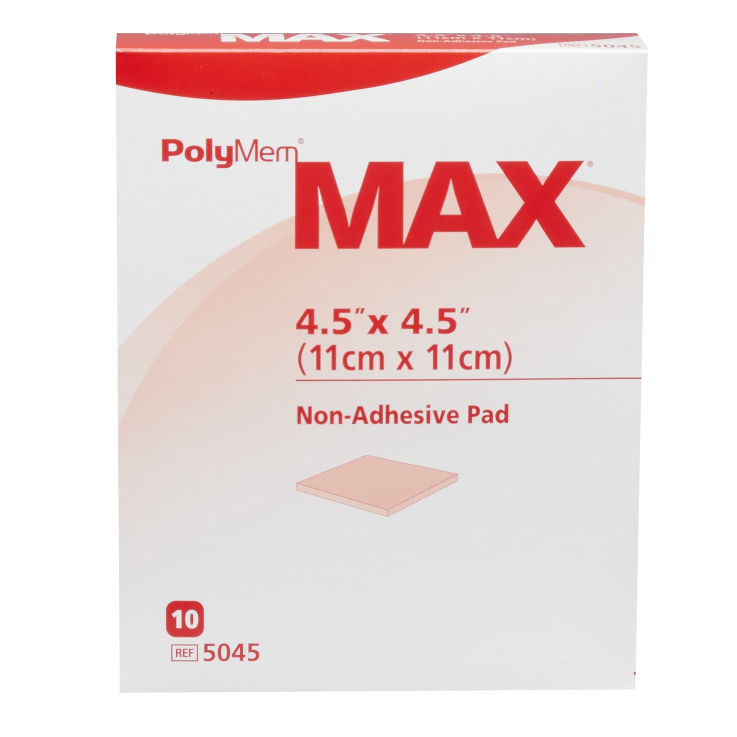 PolyMem Max Foam Dressing 4-1/2 x 4-1/2 Inch Nonadhesive Sterile Square Dressing