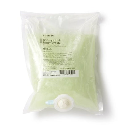 Shampoo and Body Wash McKesson 2,000 mL Dispenser Refill Bag Cucumber Melon Scent