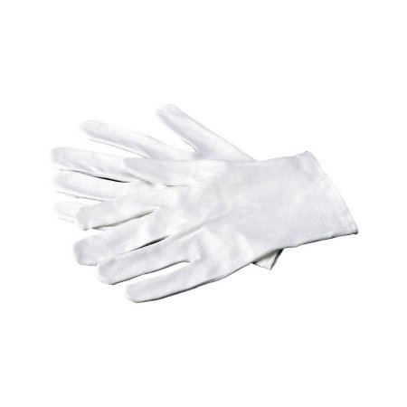 Infection Control Glove One Size Fits Most Cotton White Wrist Length Hemmed Cuff Sterile Pair