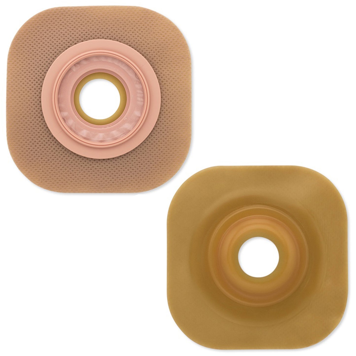 Ostomy Barrier FlexWear Trim to Fit, Standard Wear Adhesive Tape Flange Green Code System Hydrocolloid Up to 1 Inch Opening