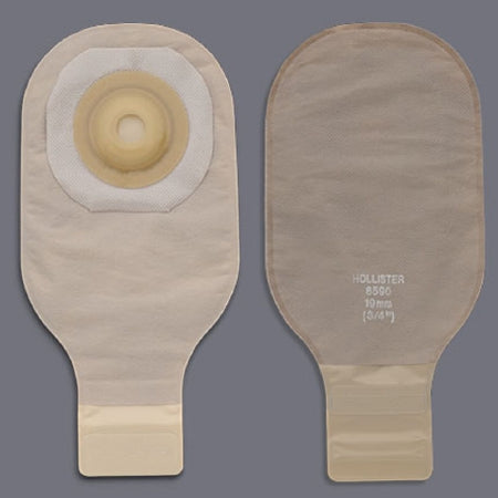 Ostomy Pouch Premier One-Piece System 12 Inch Length Drainable Convex, Pre-Cut Beige