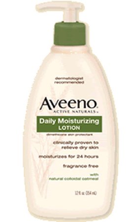 Hand and Body Moisturizer Aveeno 12 oz. Pump Bottle - Unscented Lotion