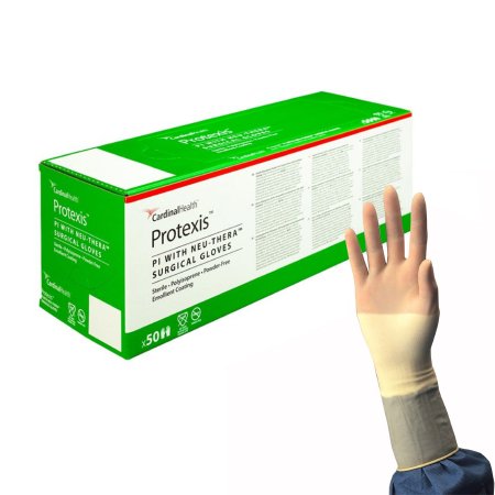 Surgical Glove Protexis PI with Neu-Thera Sterile Polyisoprene Standard Cuff Length Smooth Ivory Not Chemo Approved