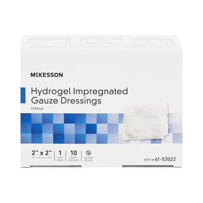 McKesson Hydrogel Wound Dressing Impregnated Sterile (2 x 2 Inch, 4 x 4 Inch)