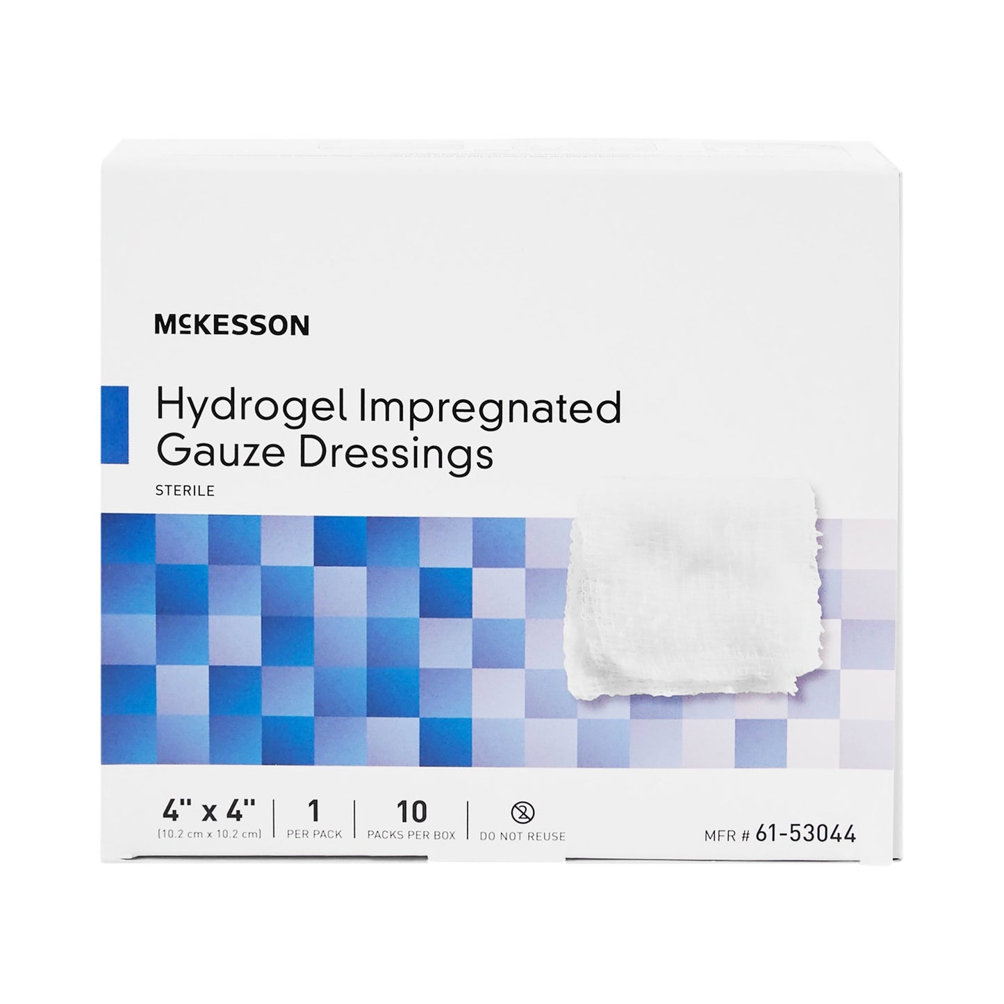McKesson Hydrogel Wound Dressing Impregnated Sterile (2 x 2 Inch, 4 x 4 Inch)