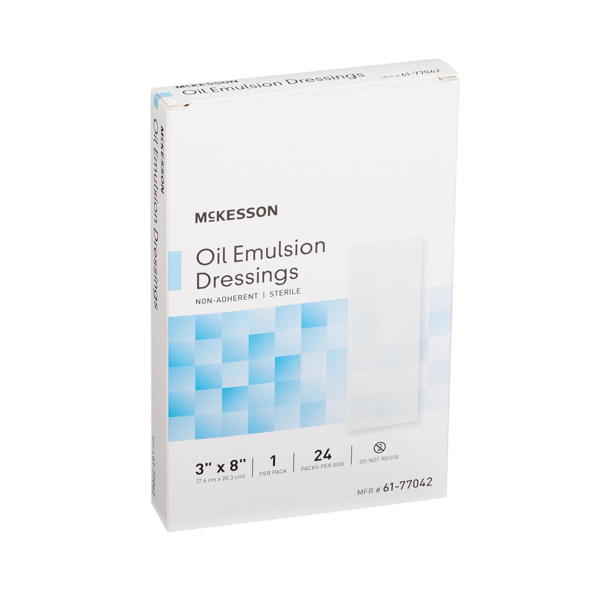 McKesson Oil Emulsion Impregnated Dressing Rectangle 3 x 8 Inch Sterile