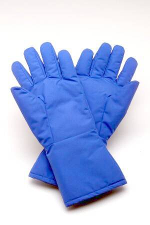 Cryogenic Glove Cryo-Gloves Mid-Arm Water Resistant Material Blue 14 to 15 Inch Straight Cuff NonSterile