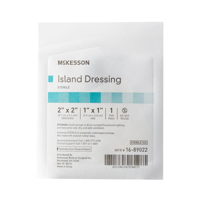 McKesson Island Dressing 2 x 2 Inch Sterile Square with Adhesive Border