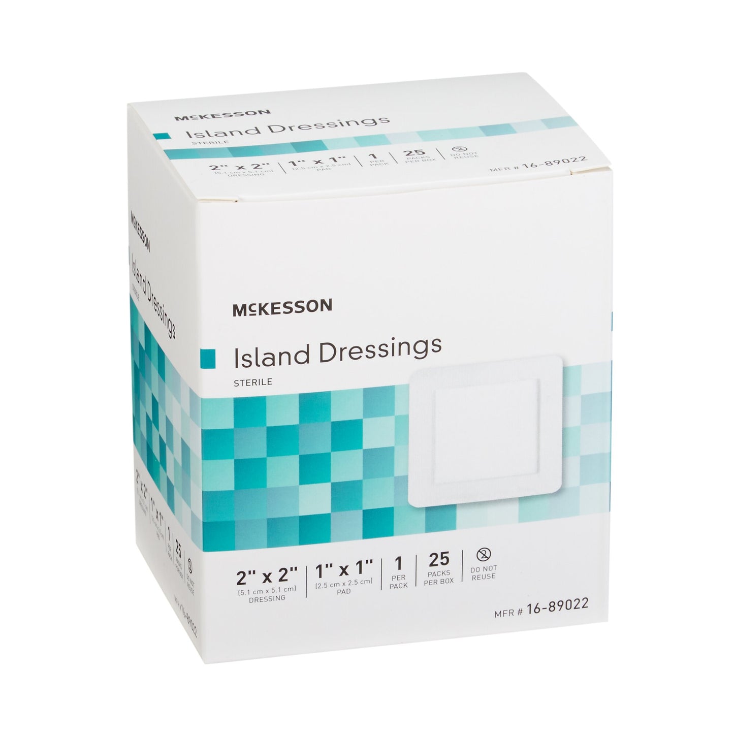 McKesson Island Dressing 2 x 2 Inch Sterile Square with Adhesive Border