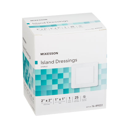 McKesson Island Dressing 2 x 2 Inch Sterile Square with Adhesive Border