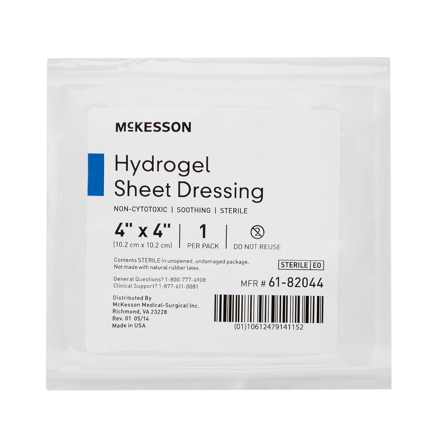McKesson Hydrogel Sheet Wound Dressing Sterile (4 x 4 Inch)