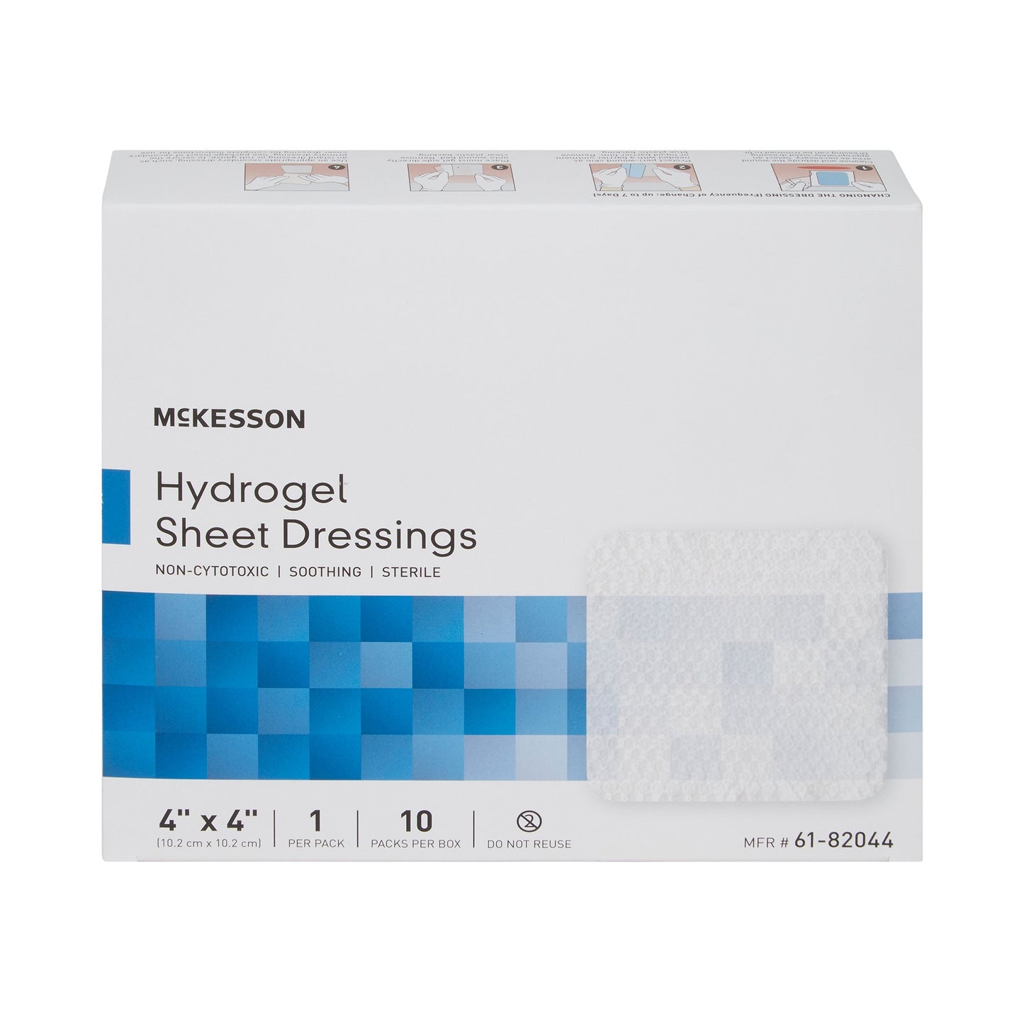McKesson Hydrogel Sheet Wound Dressing Sterile (4 x 4 Inch)