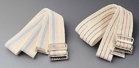 Gait Belt 60 Inch Length Pastel Stripe Cotton