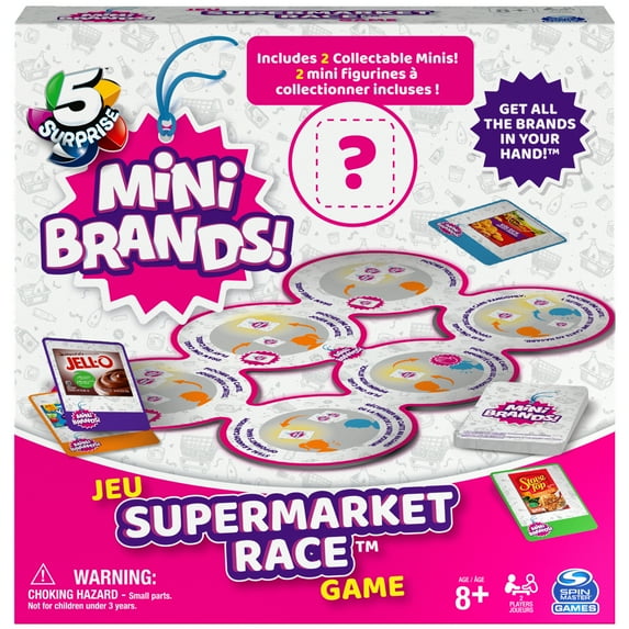 5 Surprise Mini Brands Supermarket Race Board Game