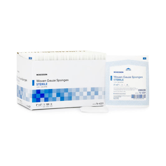 McKesson Sterile Gauze Sponge 2 x 2 Inch 12-Ply Cotton