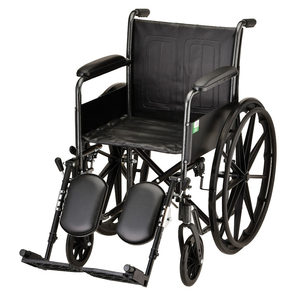 Hammertone Wheelchair - With Fixed Arm & Swing Away Footrest
