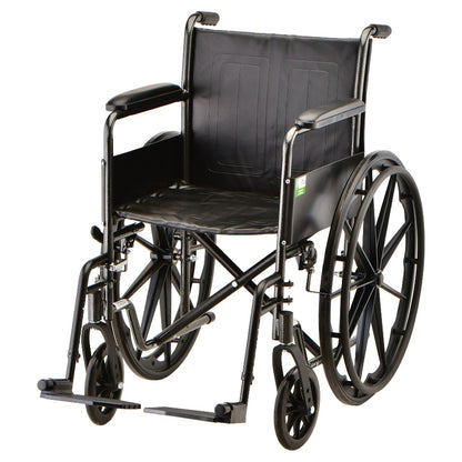 Hammertone Wheelchair - With Fixed Arm & Swing Away Footrest