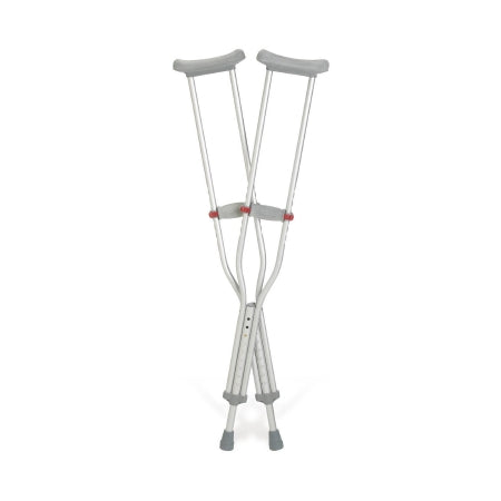 Underarm Crutches Red Dot Tall Adult 5 Foot 10 Inch to 6 Foot 6 Inch User Height Aluminum Frame 275 lbs. Weight Capacity