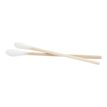 McKesson Cotton Tip Swabstick 3 Inch Wood Shaft – 100 Pack NonSterile Applicators