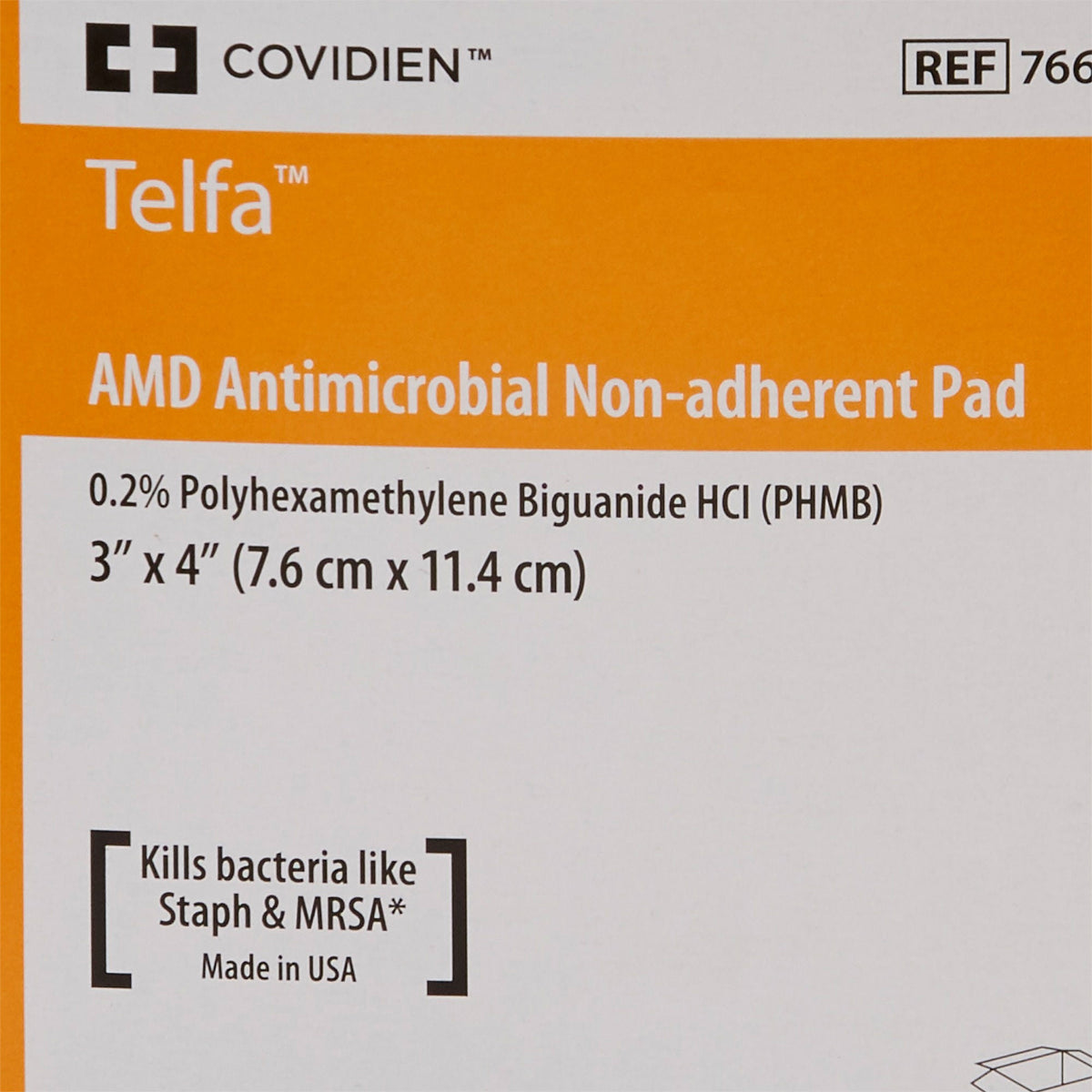 Telfa AMD Antimicrobial Island Dressing 3 x 4 Inch Sterile