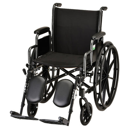 Hammertone Wheelchair With Detachable Arms and Footrest/Legrest