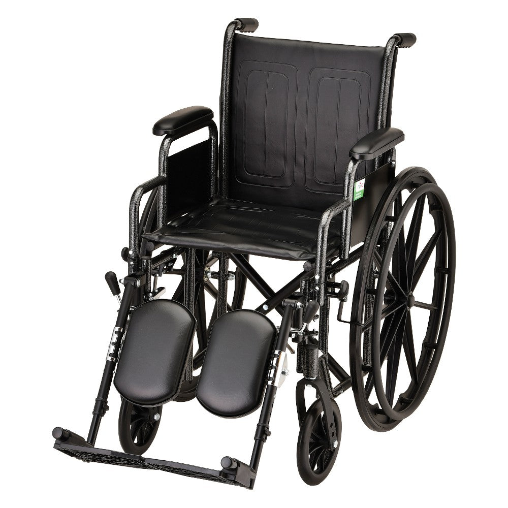 Hammertone Wheelchair With Detachable Arms and Footrest/Legrest