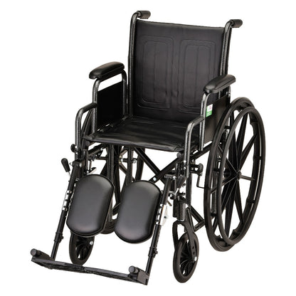 Hammertone Wheelchair With Detachable Arms and Footrest/Legrest