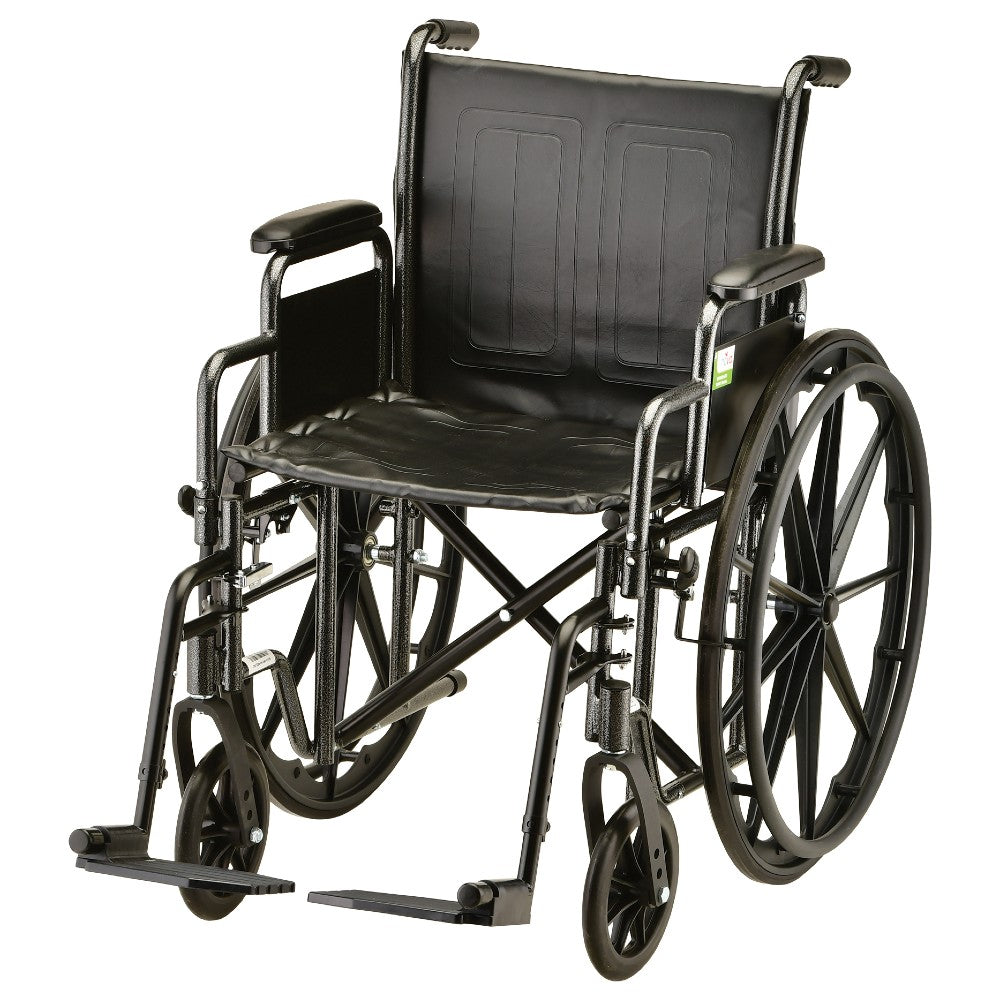 Hammertone Wheelchair With Detachable Arms and Footrest/Legrest
