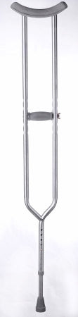 Bariatric Underarm Crutches Tall Adult 5 Foot 10 Inch to 6 Foot 6 Inch User Height Steel Frame 550 lbs. Weight Capacity