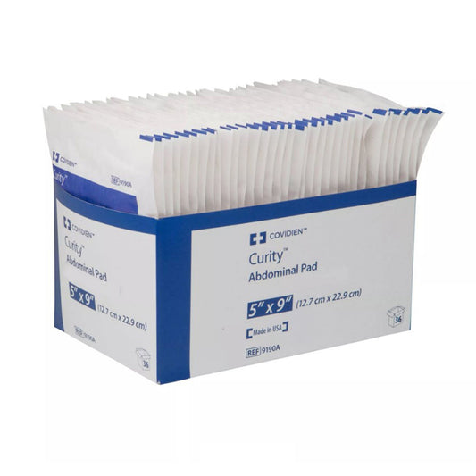 Curity Abdominal Pad 8 x 24 Inch NonSterile Nonwoven Fluff 144 per Case
