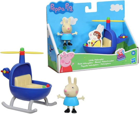 Peppa Pig Little Helicopter Toy with Rebecca Rabbit Figure, Ages 3+ – Peppa’s Adventures Vehicles