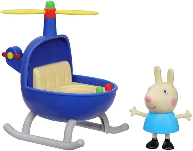 Peppa Pig Little Helicopter Toy with Rebecca Rabbit Figure, Ages 3+ – Peppa’s Adventures Vehicles