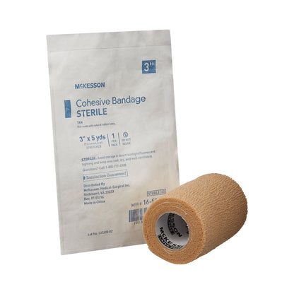 McKesson Cohesive Bandage 3 Inch x 5 Yard Sterile Self-Adherent Standard Compression