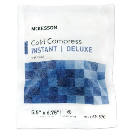 Instant Cold Pack McKesson Deluxe General Purpose 5-1/2 X 6-3/4 Inch Fabric / Calcium Ammonium Nitrate / Water Disposable