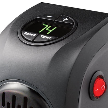 Handy Heater Portable Wall Plug-In Space Heater 350 Watts with Digital Display