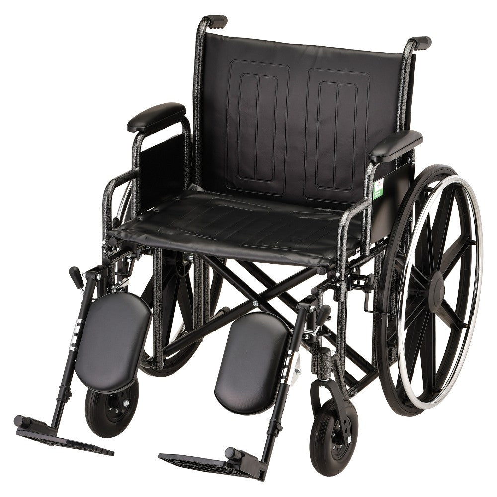 Hammertone Wheelchair With Detachable Arms and Footrest/Legrest