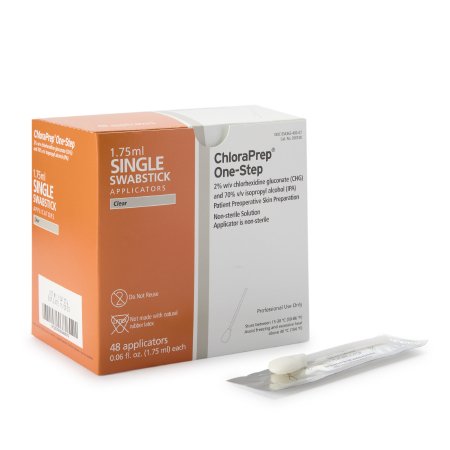 Impregnated Swabstick ChloraPrep One-Step 2% / 70% Strength CHG (Chlorhexidine Gluconate) / Isopropyl Alcohol NonSterile