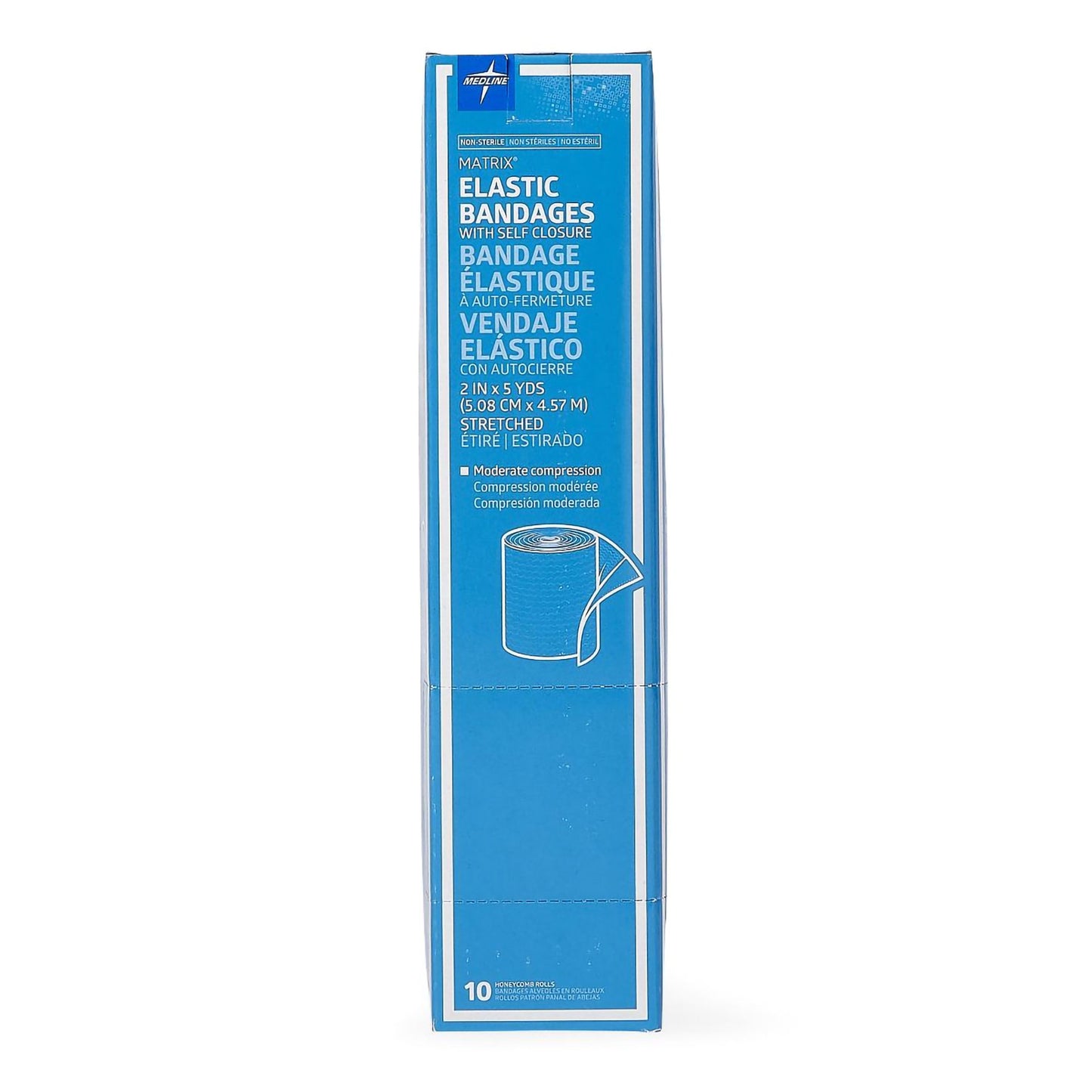 Matrix Elastic Bandage, 2 Inch x 5 Yard, Double Hook & Loop, Medium Compression – NonSterile