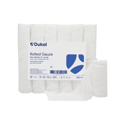 Dukal Conforming Bandage 4 Inch x 5 Yard 2-Ply NonSterile