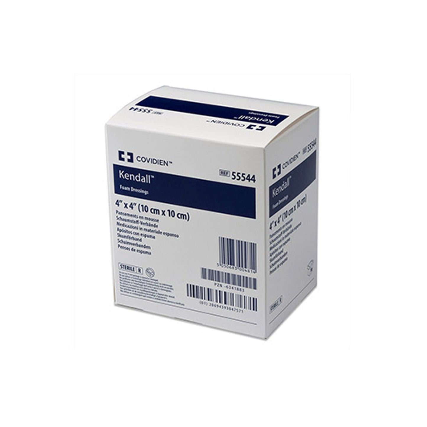 Kendall Foam Dressing 4 x 4 Inch Sterile Non-Adhesive Hydrophilic Foam Dressing
