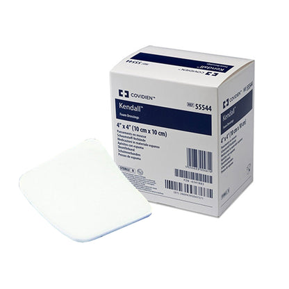 Kendall Foam Dressing 4 x 4 Inch Sterile Non-Adhesive Hydrophilic Foam Dressing