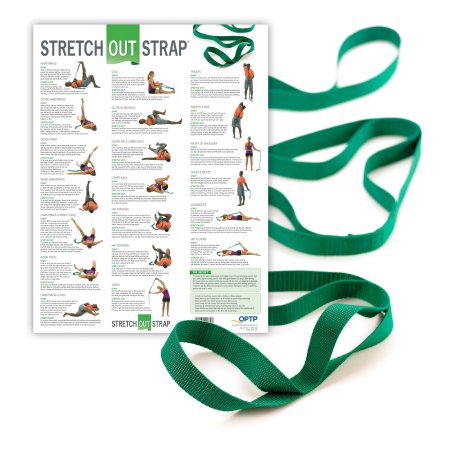 Stretch Assist Strap With Poster Stretch-Out 6 Foot Length Green