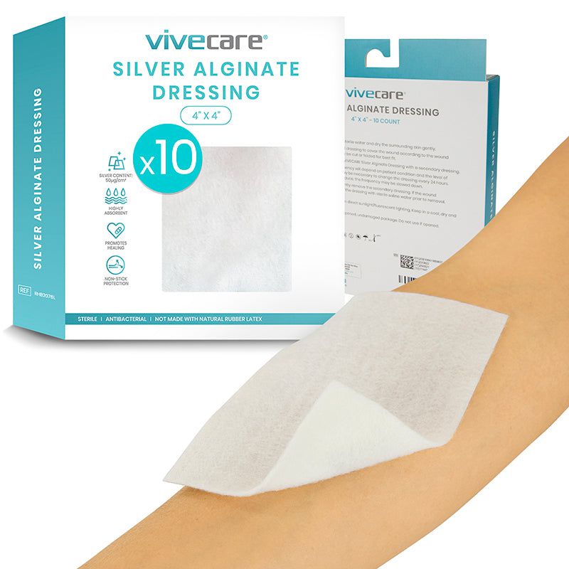 Silver Alginate Dressing (Sterile) Vive Care